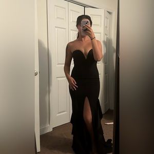 Fashion Nova Black Dress with slit